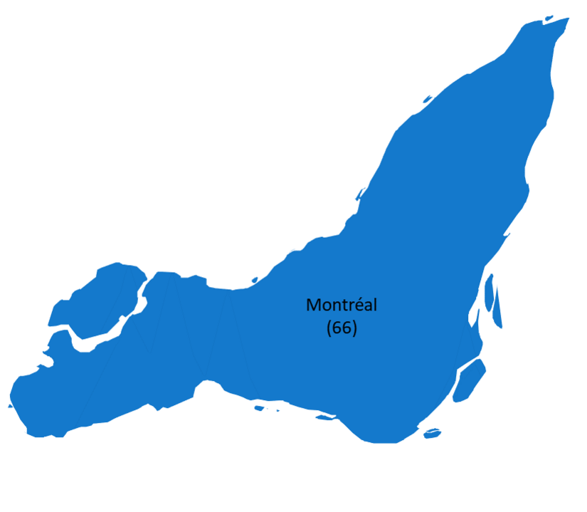 Carte de Montréal en 2022