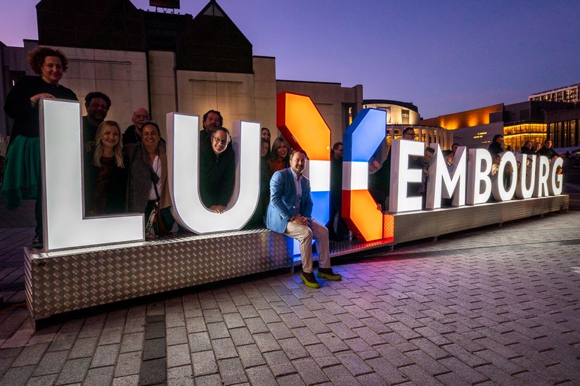 Le Premier ministre du Luxembourg Place des Arts