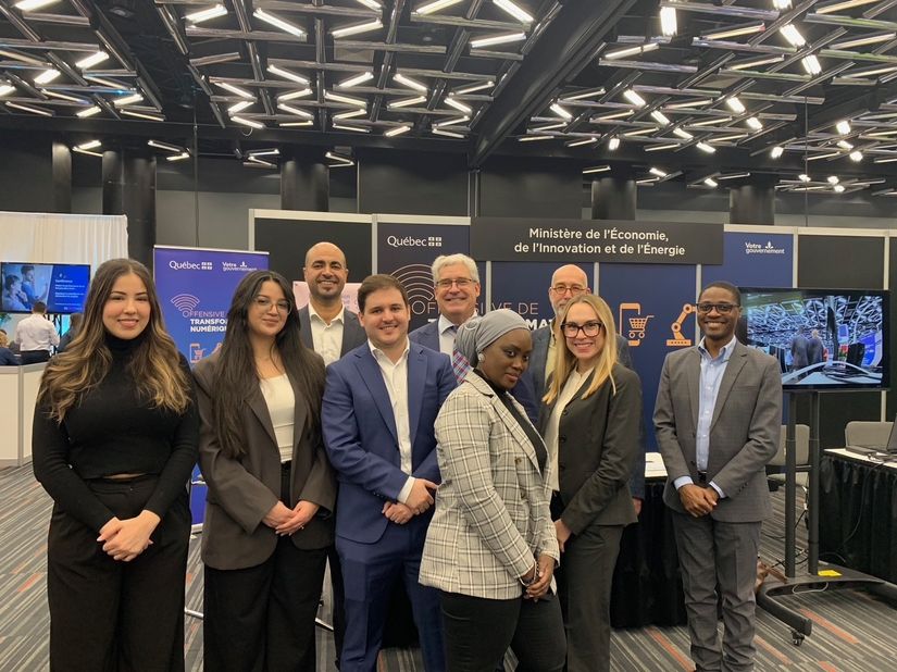 L’équipe du ministère de l’Économie, de l’Innovation et de l’Énergie au Salon MPA.