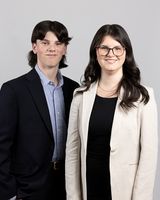 De gauche à droite : Jean-Mathieu Niquet et Lucie-Rose Niquet.