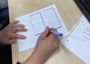 Dessin d'un portefeuille 1 Un utilisateur dessine un portefeuille lors d'une formation
