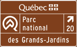 Signalisation - parcs nationaux