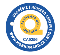 Logo Aliments du Québec avec code alphanumérique