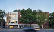 Vue extérieure des bureaux de Jodoin Lamarre Pratte Architectes Inc.