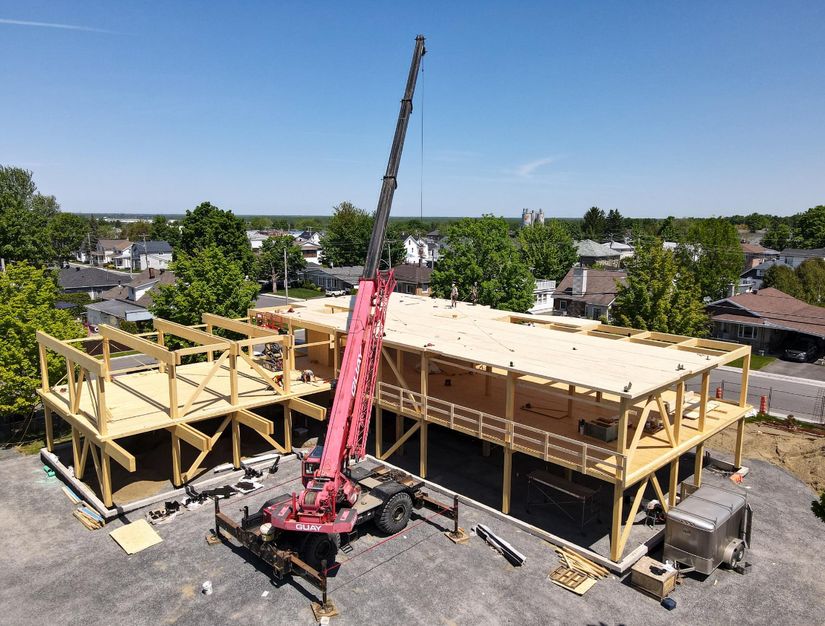 La MRC a reçu une bonification de 8 % pour l’intégration d’une structure en bois à la construction.