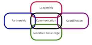 Diagram of organizational conditions for coordinated actions