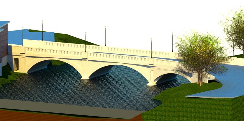 Simulation montrant l’apparence du pont D’Amours après les travaux.