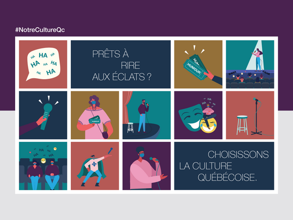 Prêts à rire aux éclats? Choisissons la culture québécoise.