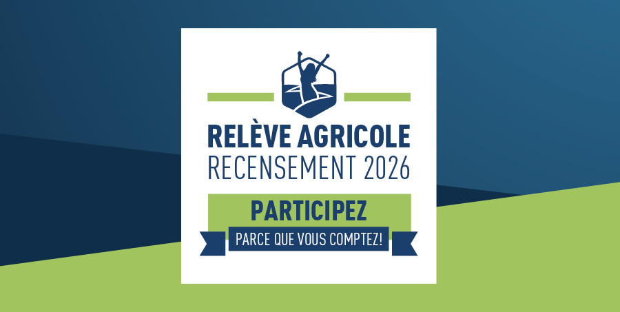 Vignette avec écriture Relève agricole - recensement