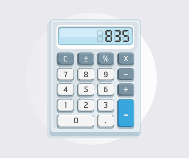 Image d'une calculatrice électronique.