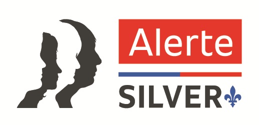 Logo avec des silhouettes de visages et la mention Alerte Silver