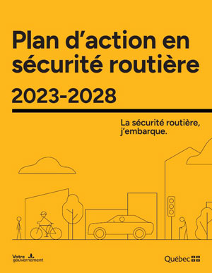 Couverture du Plan d'action en sécurité routière 2023-2028