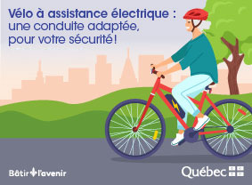 Vélo à assistance électrique : une conduite adaptée, pour votre sécurité!