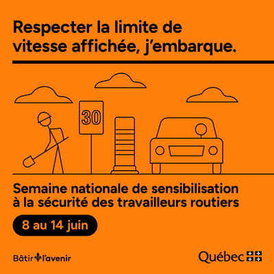 Respecter la limite de vitesse affichée, j'embarque!
