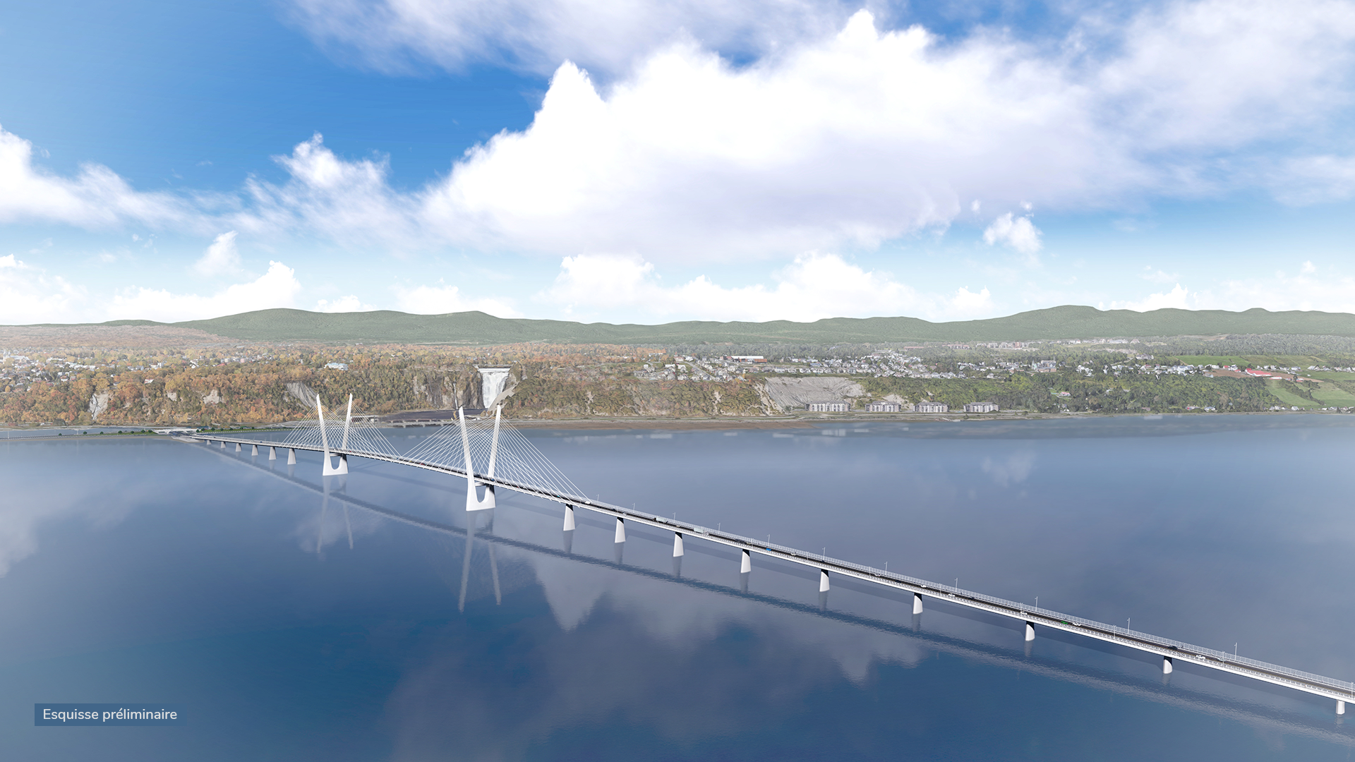 Construction du nouveau pont de l'Île-d'Orléans à Québec | Gouvernement du  Québec