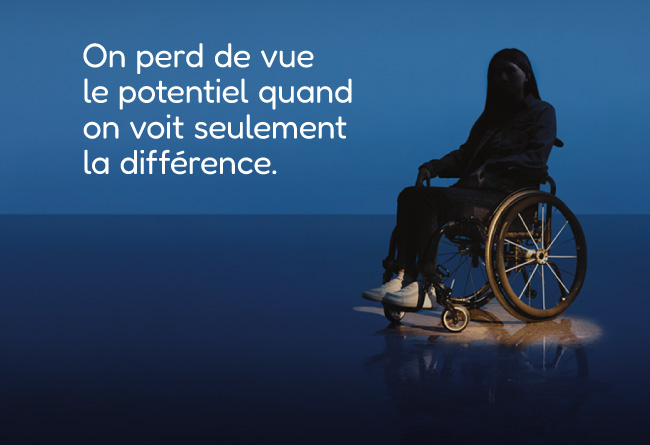 on perd de vue le potentiel quand on voit seulement la différence.