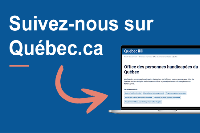Suivez-nous sur Québec.ca.