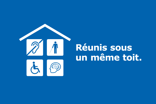 Réunis sous un même toit.