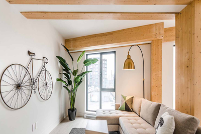 Vue intérieure d'un appartement