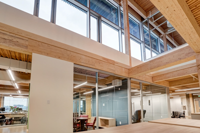 Vue intérieure du bâtiment