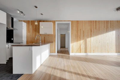 Vue intérieure d'un appartement