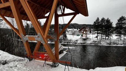 Pieds de la passerelle