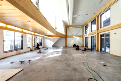 Vue intérieure du bâtiment