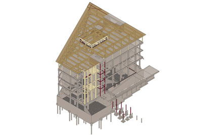 Maquette de la bibliothèque