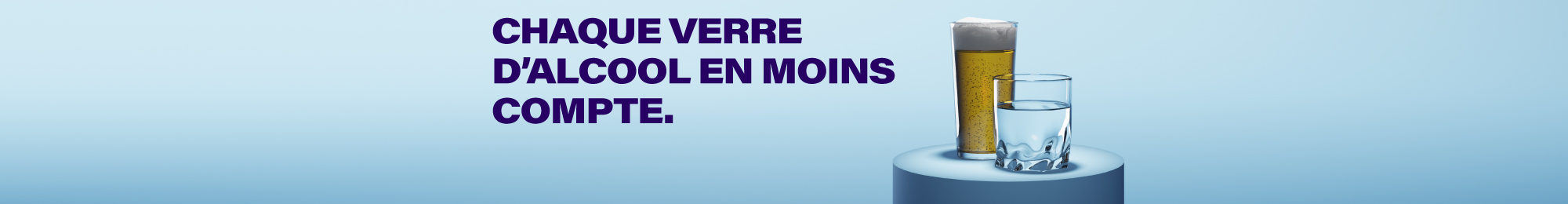 Chaque verre d'alcool en moins compte.