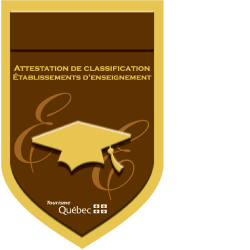 Attestation de classification établissements d'enseignement Attestation de classification établissements d'enseignement